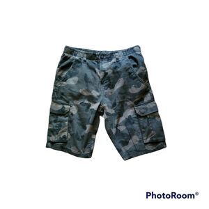 Men's Jeans by Buffalo Camouflage Cargo Shorts. Size 30.